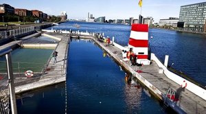 jump into the Copenhagen harbor pools on your cycling holiday